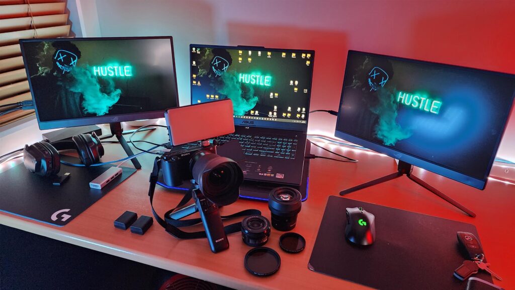 nzdan laptop and work desk setup